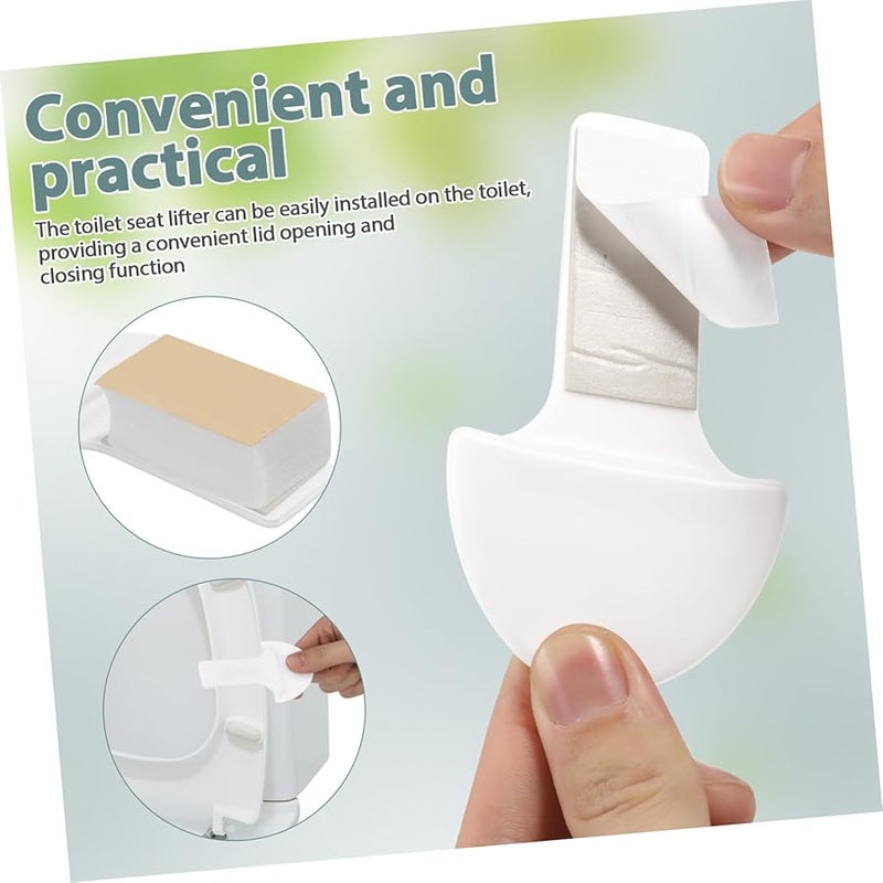 2Pcs ABS Toilet Lid Lifter Handles Replacement Parts Portable Clean Healthy Bathroom - Image 3
